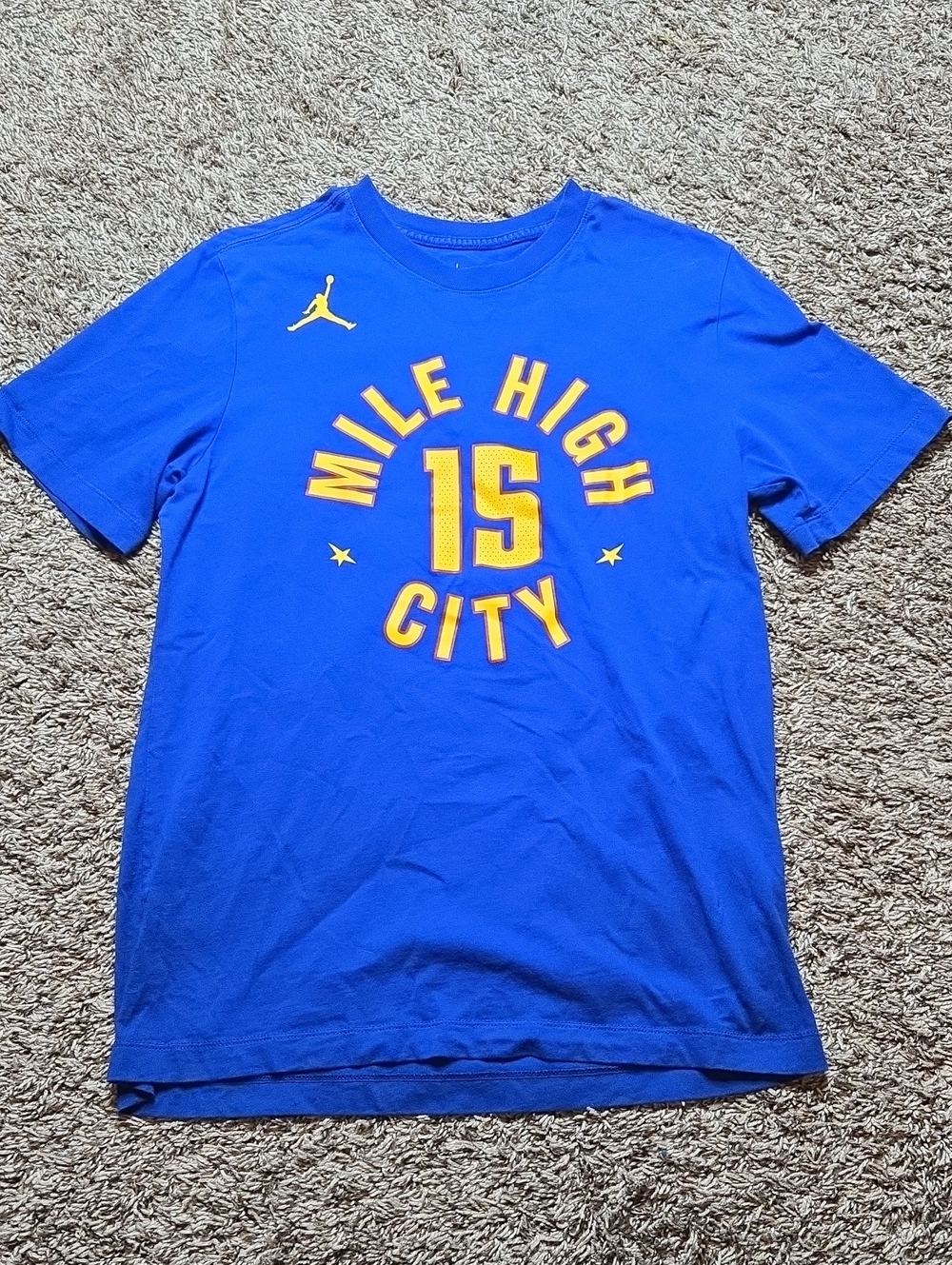 Denver Mile High City Medium Nikola Jokic NBA Basketball Nike Tee Shirt Top